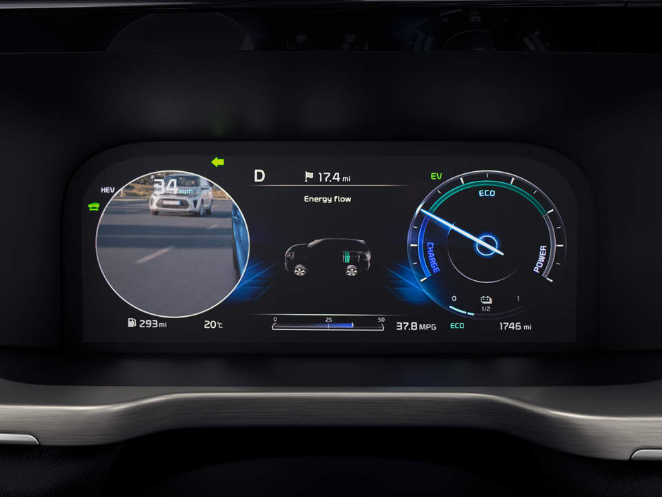 All-new Kia Sorento Plug-In Hybrid Blind-Sport View Monitor