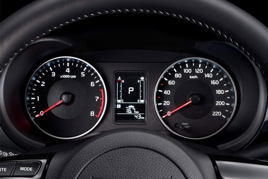 2.8-inch LCD Cluster