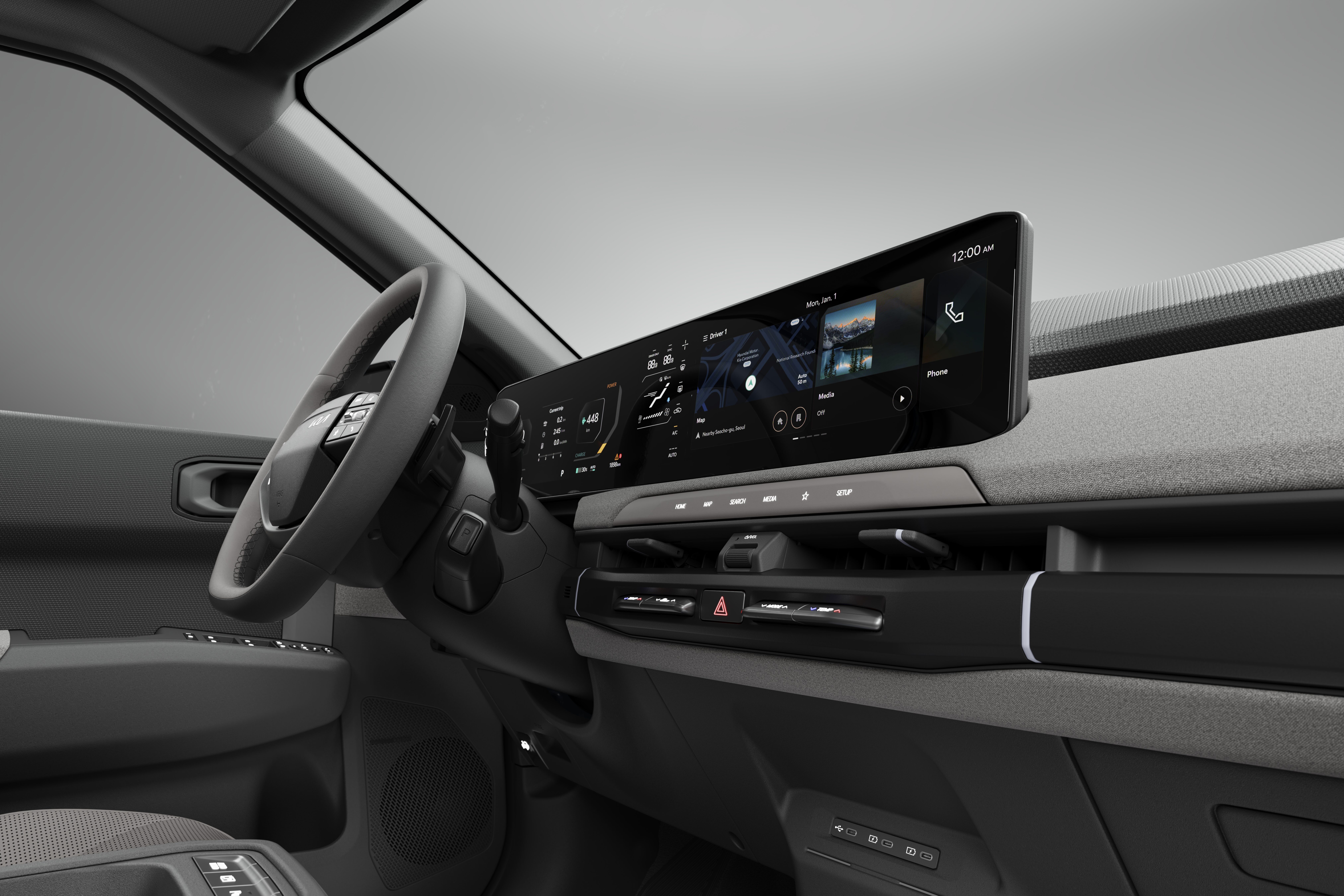 Center display showing navigation 