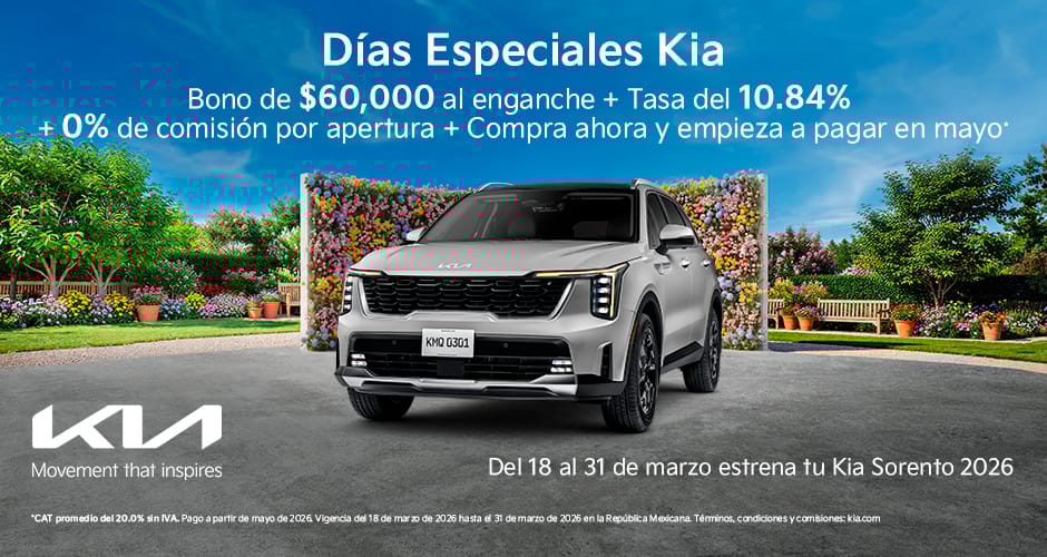 Kia Sorento Promoción Marzo 2026
