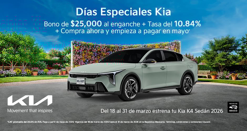 Kia K4 Sedán Promoción Marzo  2026 