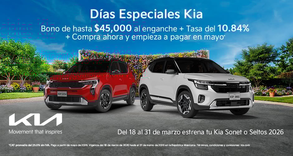 Kia Promoción Kia Sonet y Seltos 2026 Marzo 2026 