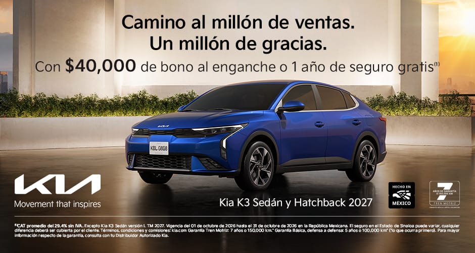 Kia K3 Sedán y Hatchback 2027