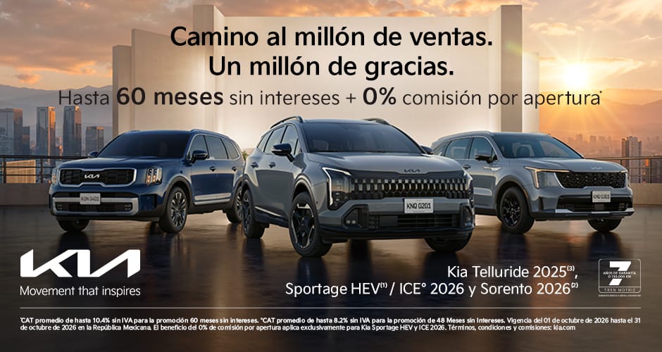 Kia Sportage HEV1 / ICE**, Kia Sorento 20262 & Kia Telluride 20253