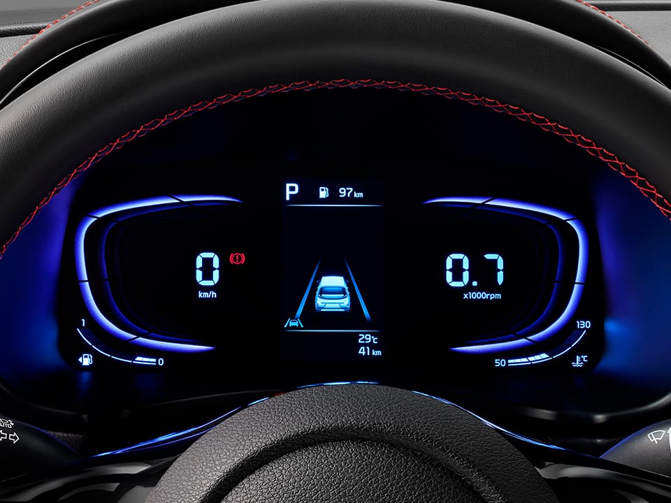 Clúster digital con pantalla LCD de 4.2"