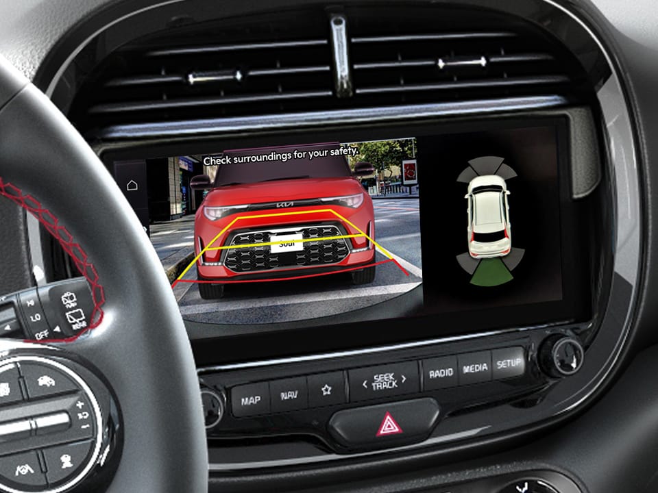 Cámara de reversa con guías dinámicas (RVM)