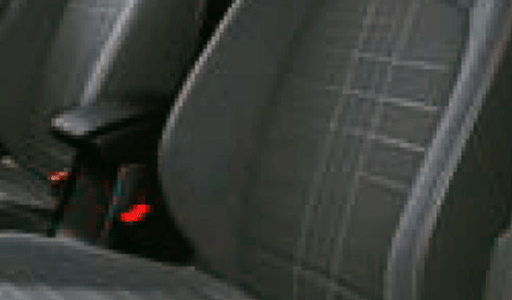 Tela con insertos en piel artificial