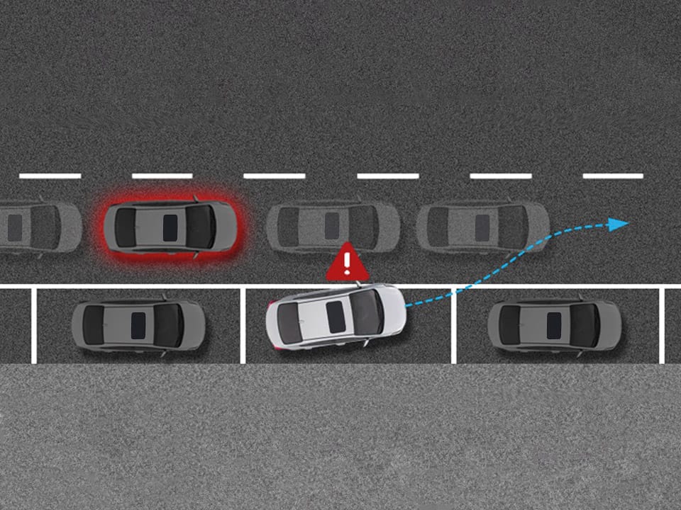 Asistente de prevención de colisión en el punto ciego (BCA)