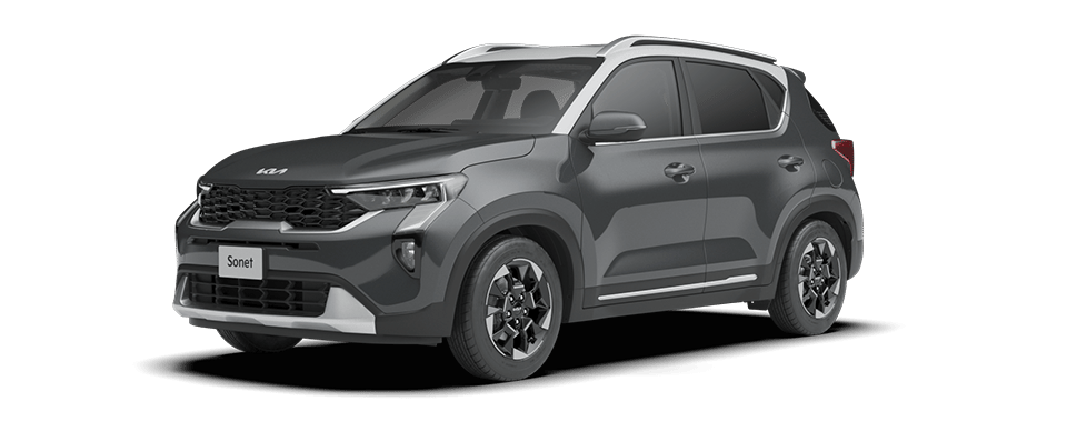 Kia Sonet Gravity Gray White Roof