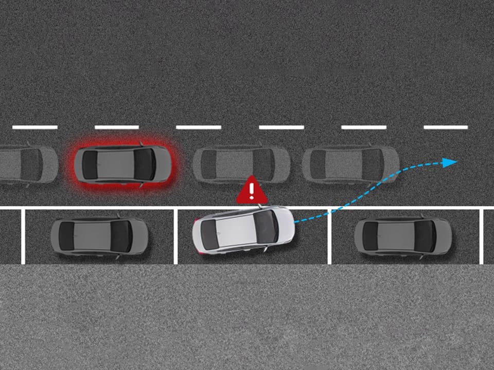 Asistente de prevención de colisión en el punto ciego (BCA)