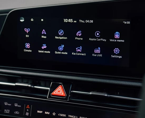10.25-inch infotainment display