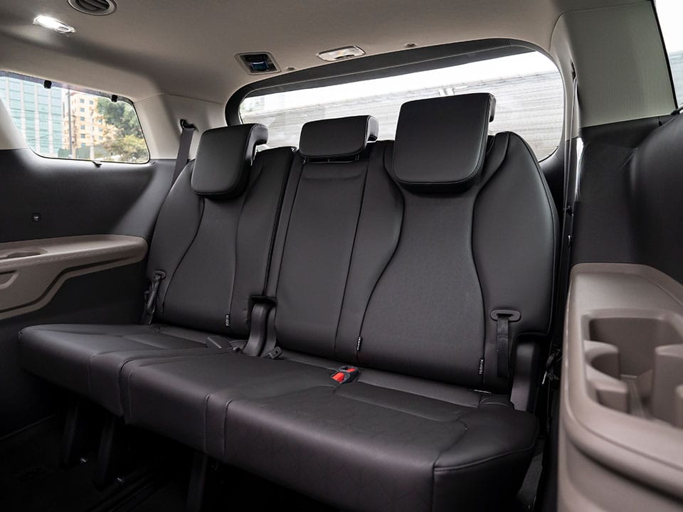 3ra fila de asientos plegable