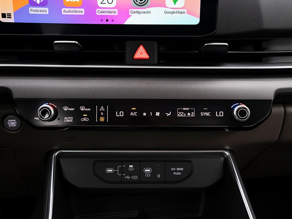 Climatizador automático en panel conmutable