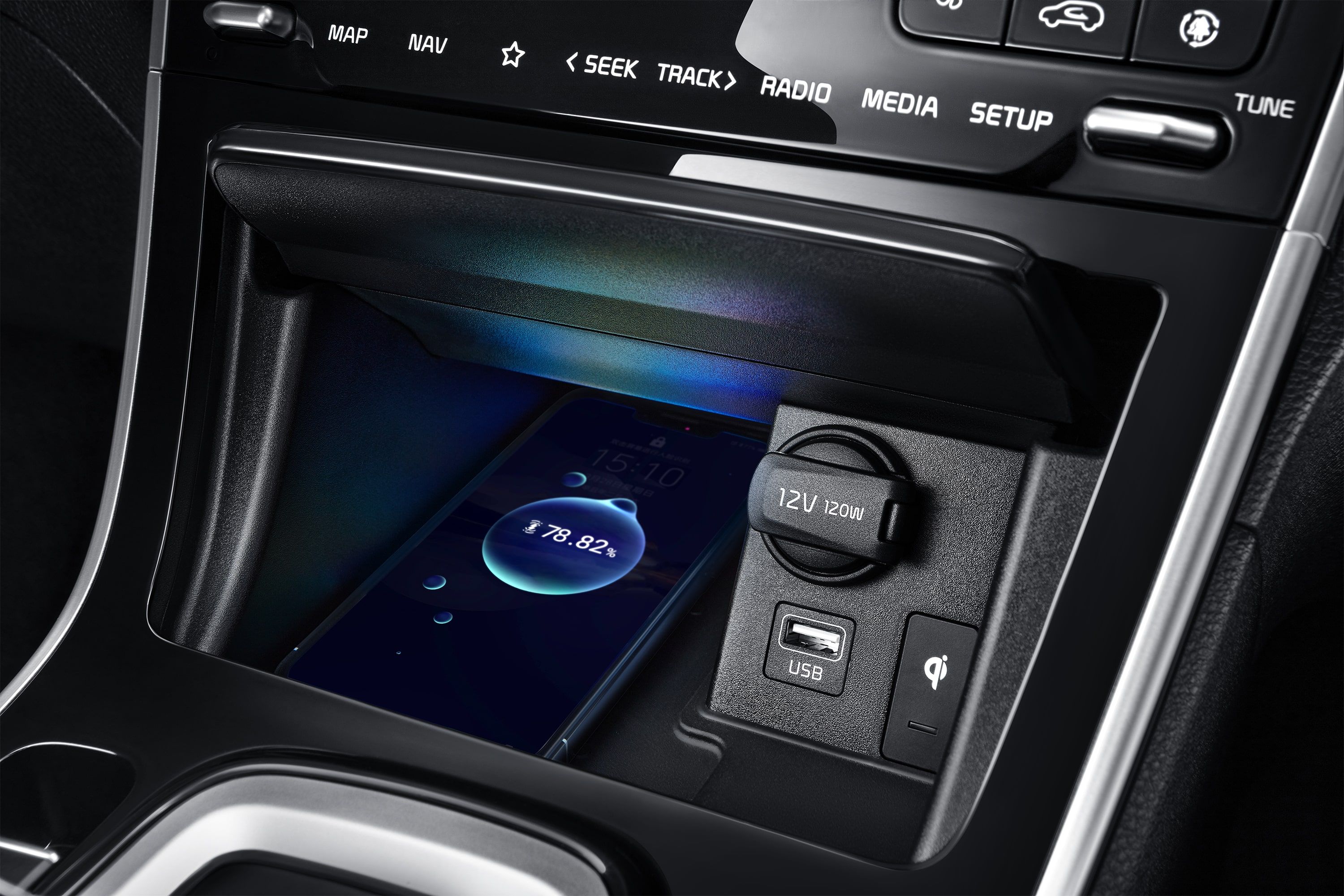 Wireless charging tray