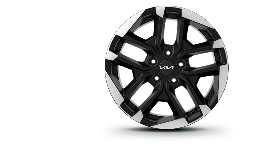 عجلات معدنية ثنائية اللون بتصميم كريستالي مقاس 17 بوصة 