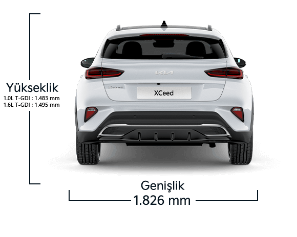 Kia XCeed Arka Genişlik