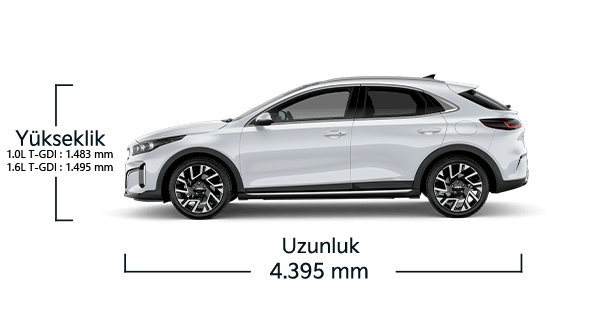 Kia XCeed Yan Uzunluk