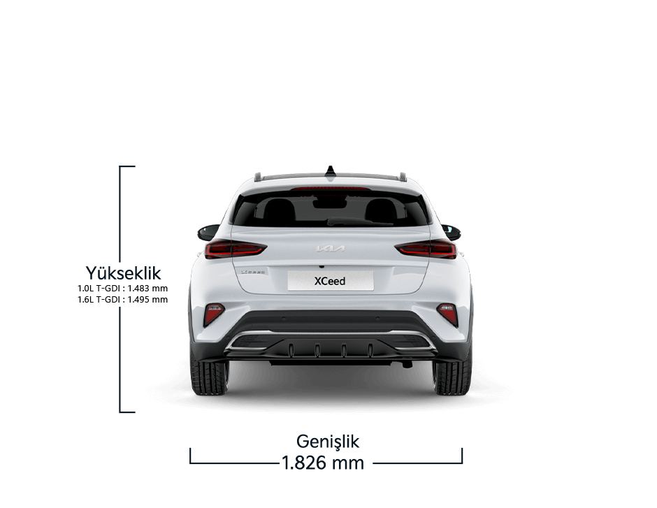 Kia XCeed Arka Genişlik