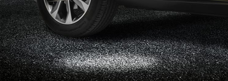 Підсвітка зони посадки на передні двері (білий колір)