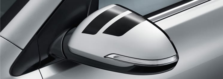 Наклейки на дзерко заднього огляду (чорний)	