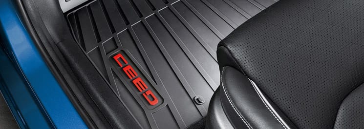 Килимки салону гумові CEED 19 (червоне лого)