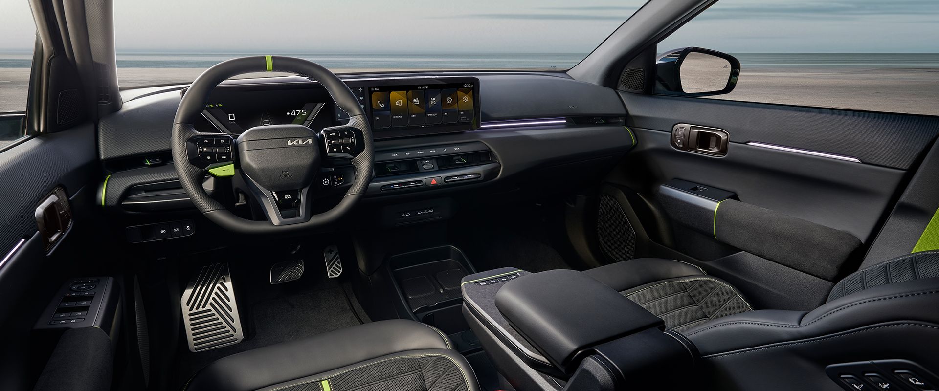 The Kia EV4 GT 내장 전면