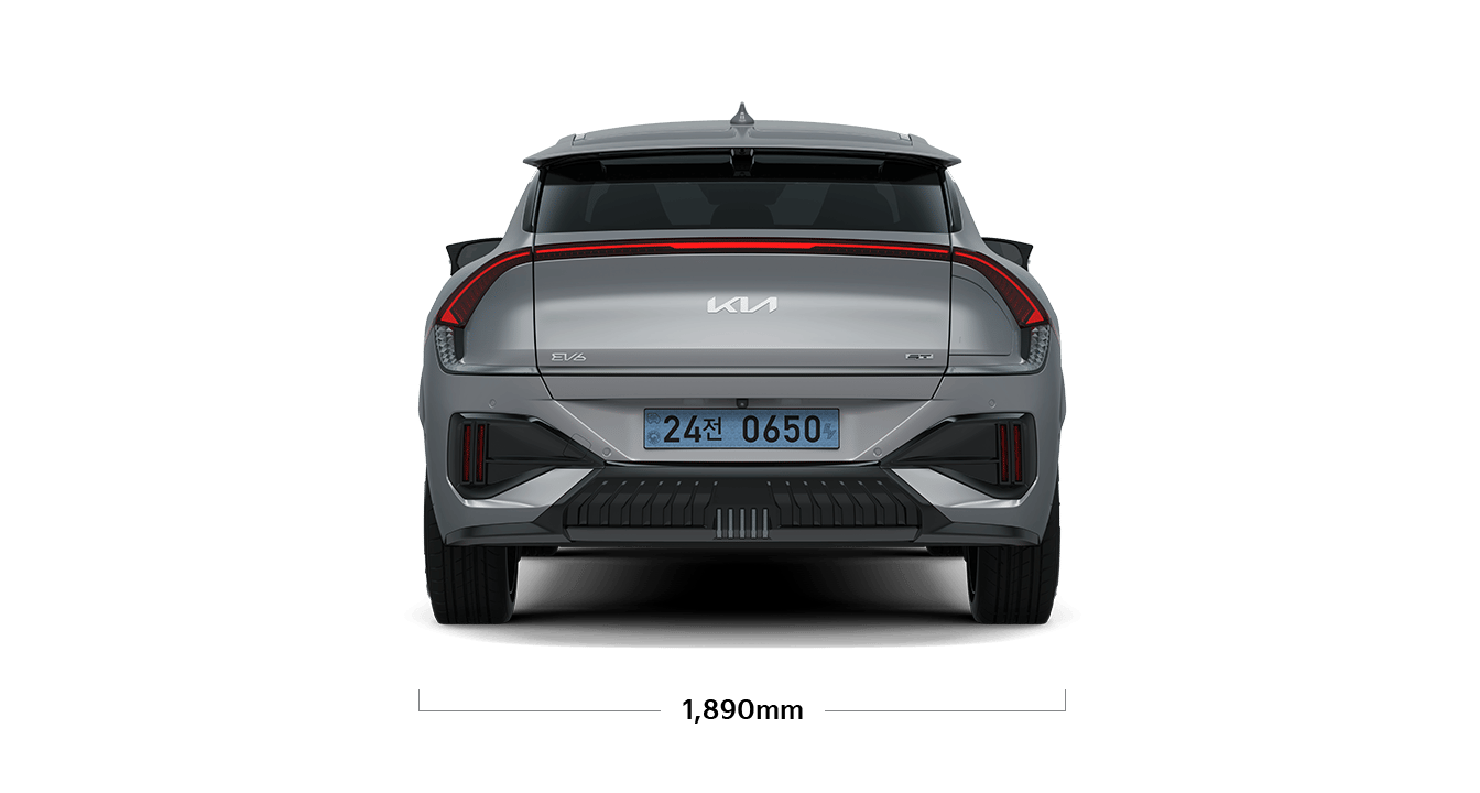 EV6 GT 제원 후면 : 전폭 1,890mm
