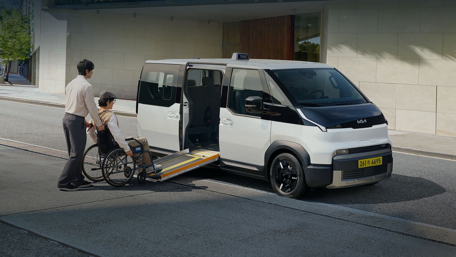 The Kia PV5 WAV Taxi