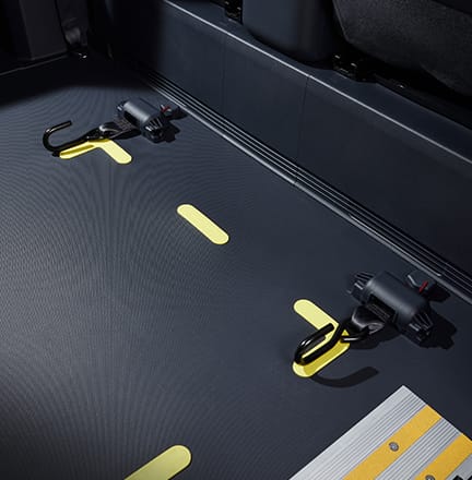 휠체어 전/후방 고정장치