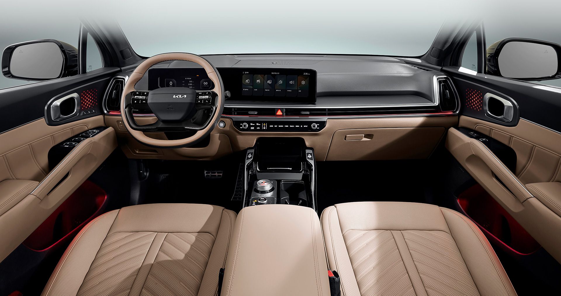 쏘렌토 브라운 인테리어