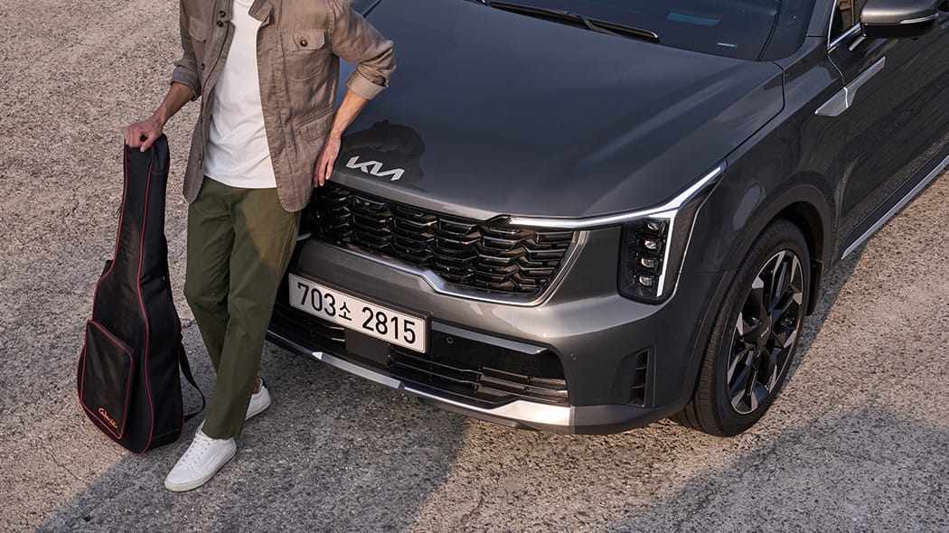 The 2027 Sorento 외장 전면 공식 이미지