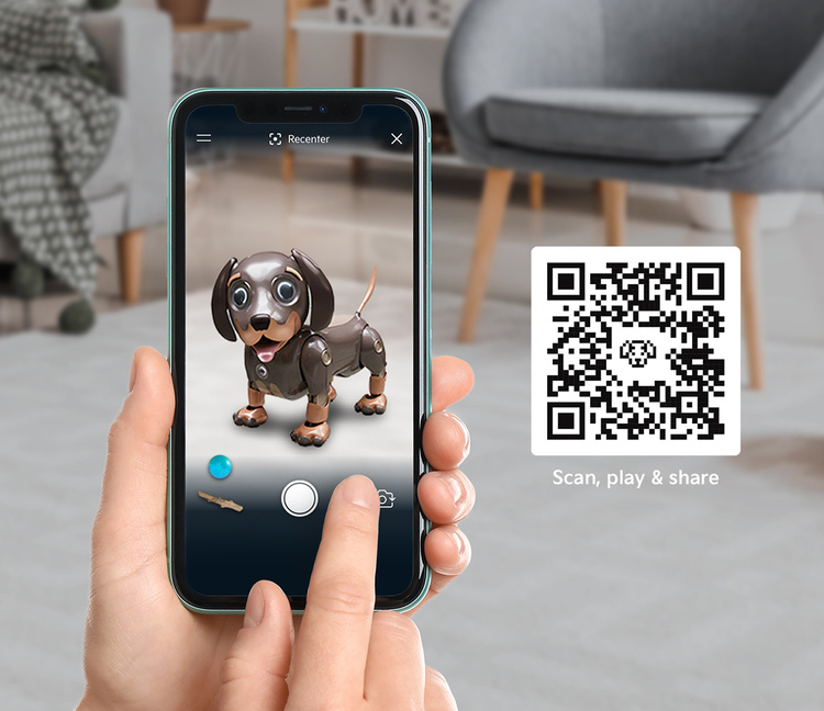 Kia Robo Dog augmented reality technology in action 