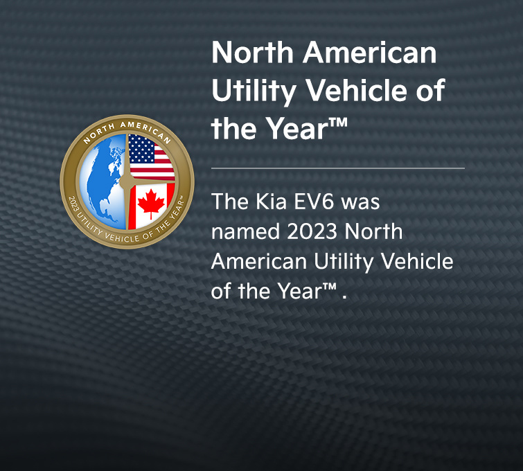 2023 Kia EV6 Award For North American Utility Vehicle Of The Year 