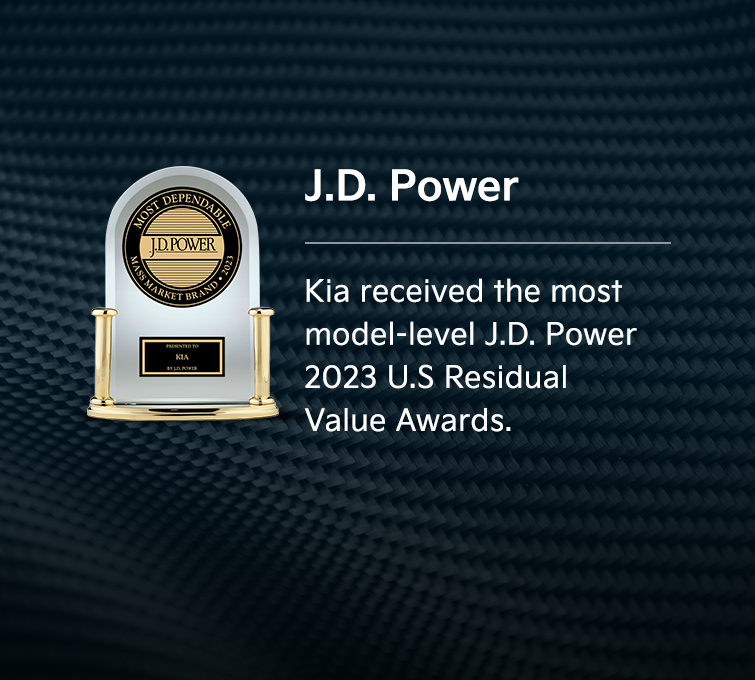 2023 Kia J.D. Power Most Model-Level U.S. Residual Value Awards