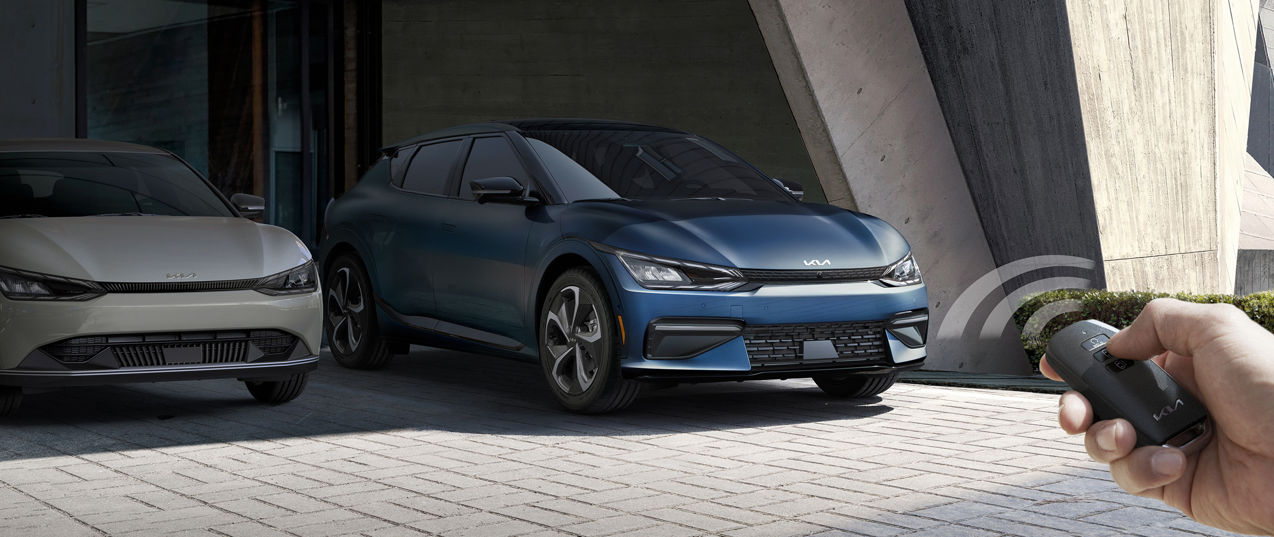 2022 Kia EV6 Utilizing Remote Smart Parking Assist Feature