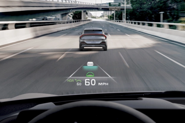 2024 Kia EV6 Augmented Reality Head-Up Display Close-Up
