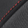Black SynTex & Cloth Seating Materials w/ Red Stitching