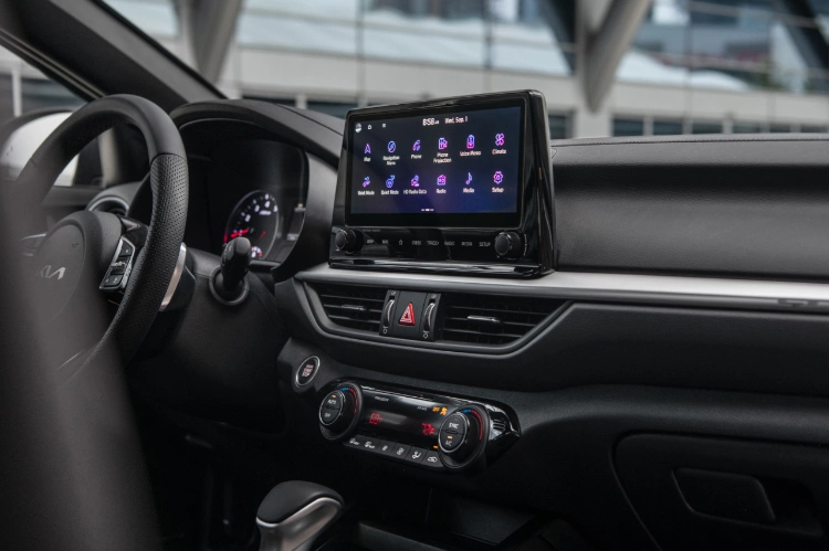 2023 Kia Forte Interior 10.25-Inch Touchscreen Close-Up