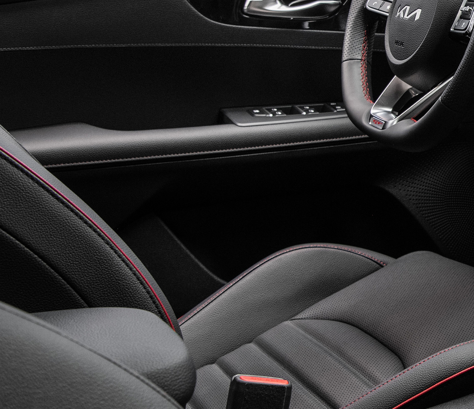 2023 Kia Forte Interior 10-Way Power-Adjustable Driver Seat Close-Up