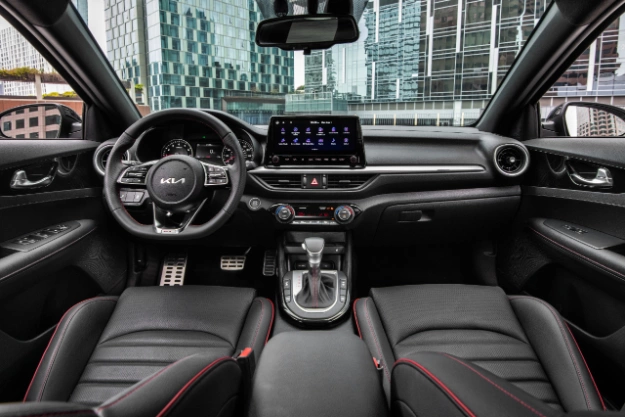 2024 Kia Forte Interior Front Seats And Center-Console Close-Up