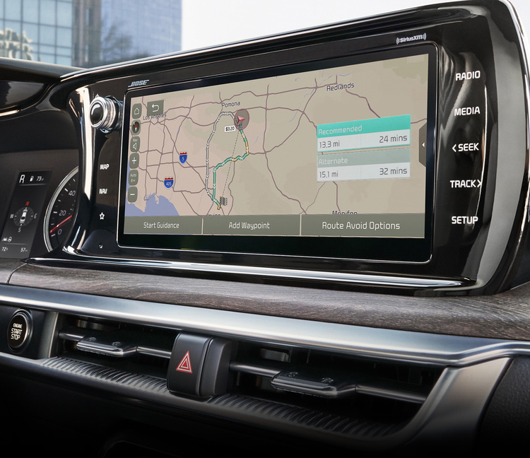 2022 Kia K5 Connected Routing Feature