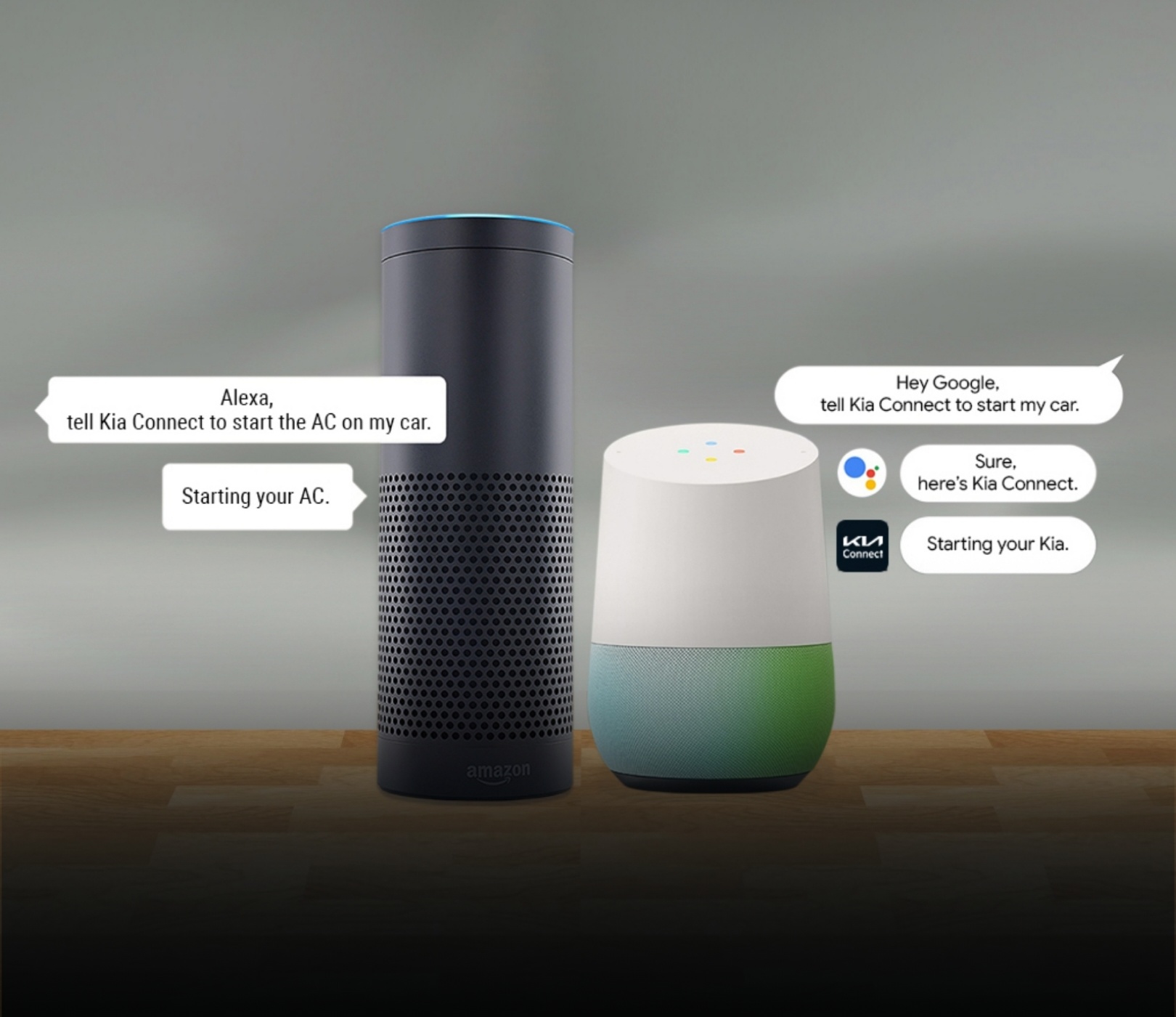 Funcionalidad Amazon Alexa y Google Home del Kia K5 2023 con Kia Connect