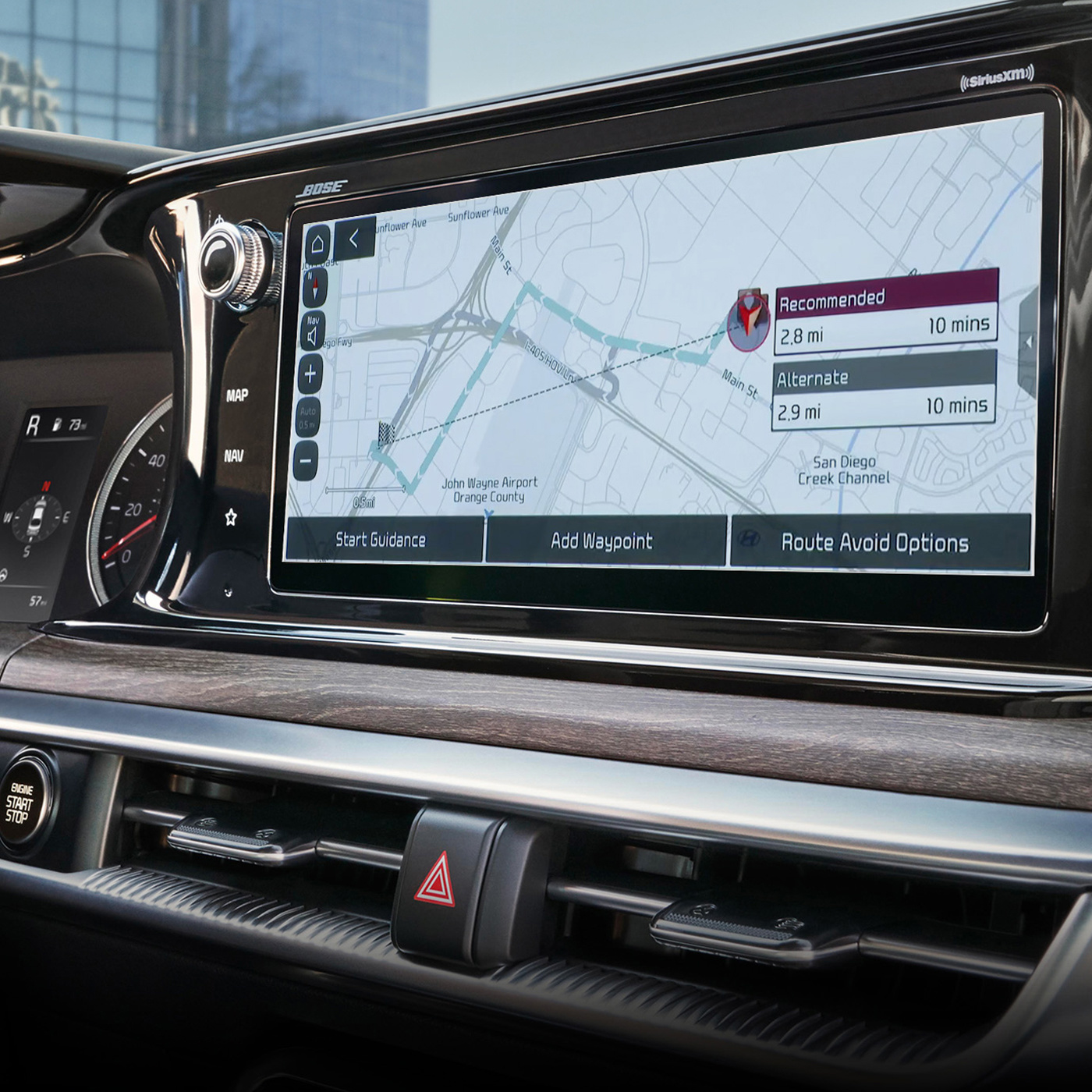 2024 Kia K5 Interior Touchscreen With Connected Routing Feature Close-Up