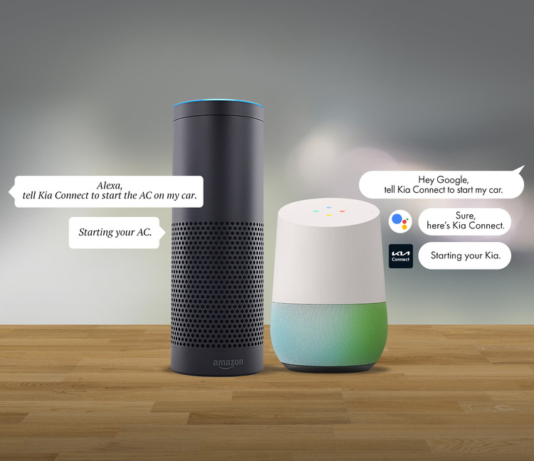 Funcionalidad Amazon Alexa y Google Assistant del Kia Carnival 2023