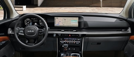 2023 Kia Carnival Interior 12.3-inch Dual Panoramic Displays with Navigation