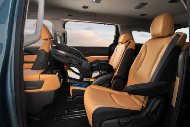 2024 Kia Carnival Utilizing Lower Anchors And Tethers For Children System To Secure Child Car Seat Side-View 