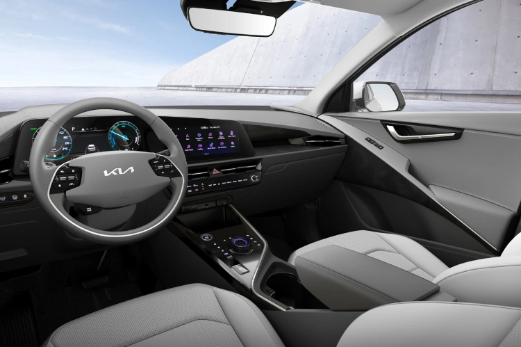 2024 Kia Niro EV Driver-Centric Cockpit Three-Quarter View
