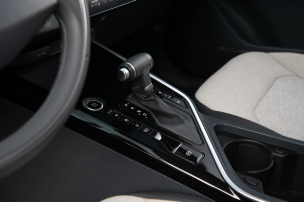 2023 Kia Niro Hybrid Interior Gear Selector Close-Up