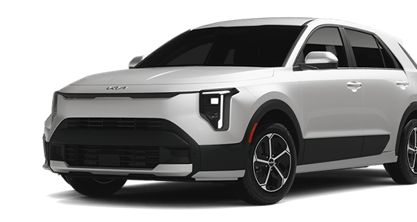 Front side angle view of the 2027 Kia Niro Hybrid Electric SUV LX trim.