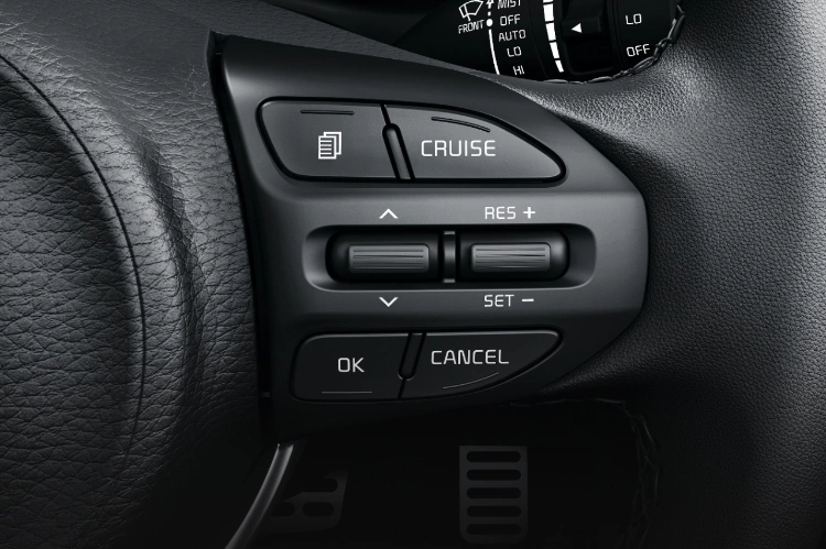 2022 Kia Rio 5-Door Interior Steering Wheel Mounted Cruise Control